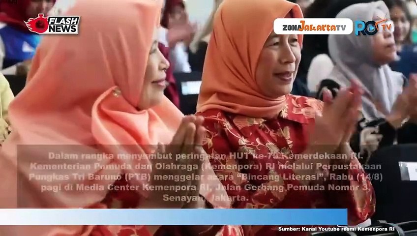 KEMENPORA GELAR BINCANG LITERASI SAMBUT HUT RI KE-79