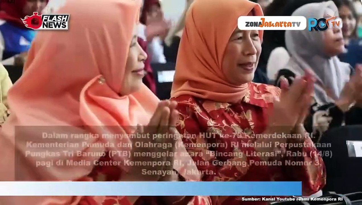 KEMENPORA GELAR BINCANG LITERASI SAMBUT HUT RI KE-79