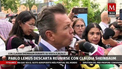 "No es el momento": Pablo Lemus sobre una posible reunión con Sheinbaum en su visita a Jalisco