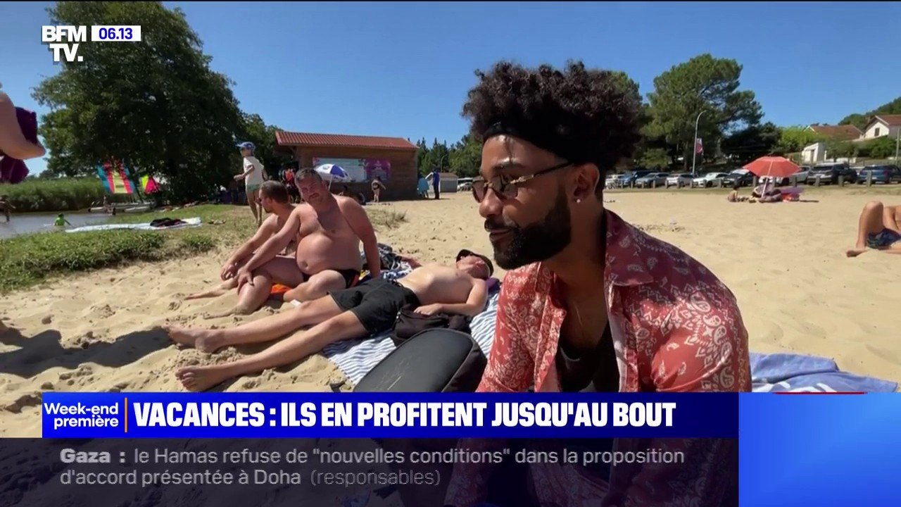 "Il y a la reprise du travail lundi, on essaie de ne pas y penser pour le moment": ces vacanciers profitent des derniers instants de leurs vacances avant la reprise