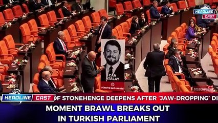 Chaos in Turkish Parliament Brawl Over Jailed Opposition MP