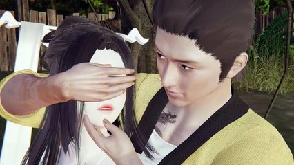 Blindfolded Xiaolongnü kissed on the cheek and mistook him for Yang Guo 小龍女被親吻臉頰，並將對方誤認為楊過  The Legend of Condor Heroes 神鵰俠侶 Comic Manga AI Anime
