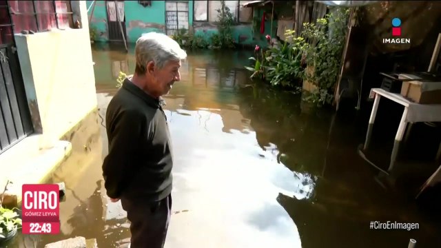 Habitantes de Chalco, Edomex, cumplen 15 días viviendo entre aguas negras