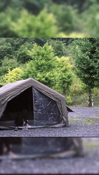 Solo Camping in Rain & Strom #camping #solo #fire #forest #camp #travel #girl #sologirlcamping