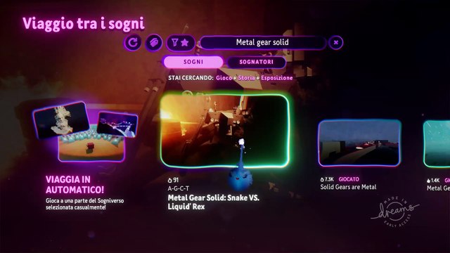 SOLID SNAKE versus METAL GEAR REX - MGS REMAKE PS4 (Dreams)