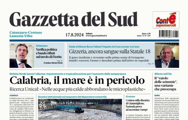 rassegna stampa calabria 17 agosto 2024