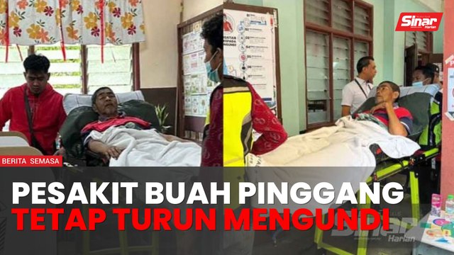 Pesakit buah pinggang kronik tetap mengundi walau diusung dengan katil