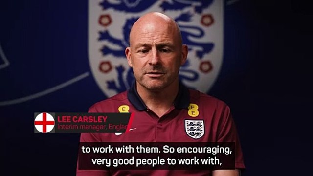 Carsley credits Southgate and hopes England can go 'extra mile'