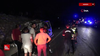 Mersin'de feci kazada araçlar hurda yığınına döndü: 1 ölü, 1 yaralı