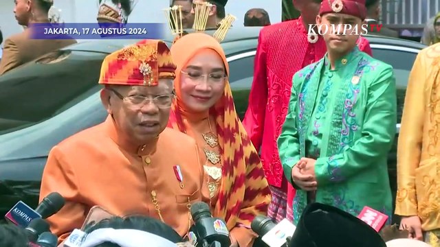 Wapres Maruf Amin Terkesan Upacara HUT ke-79 RI Digelar di IKN dan Jakarta