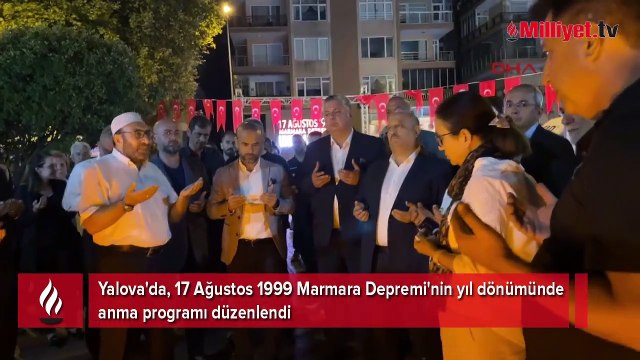 Yalova’da, Marmara Depremi'nde hayatını kaybedenler anıldı
