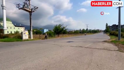 Motordan düşen karı ve koca ezilmekten saniyelerle kurtuldu, o anlar kamerada
