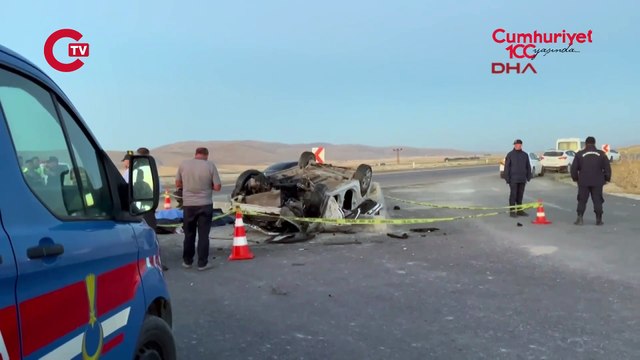 Cenaze yolunda feci kaza 4 ölü, 2 yaralı