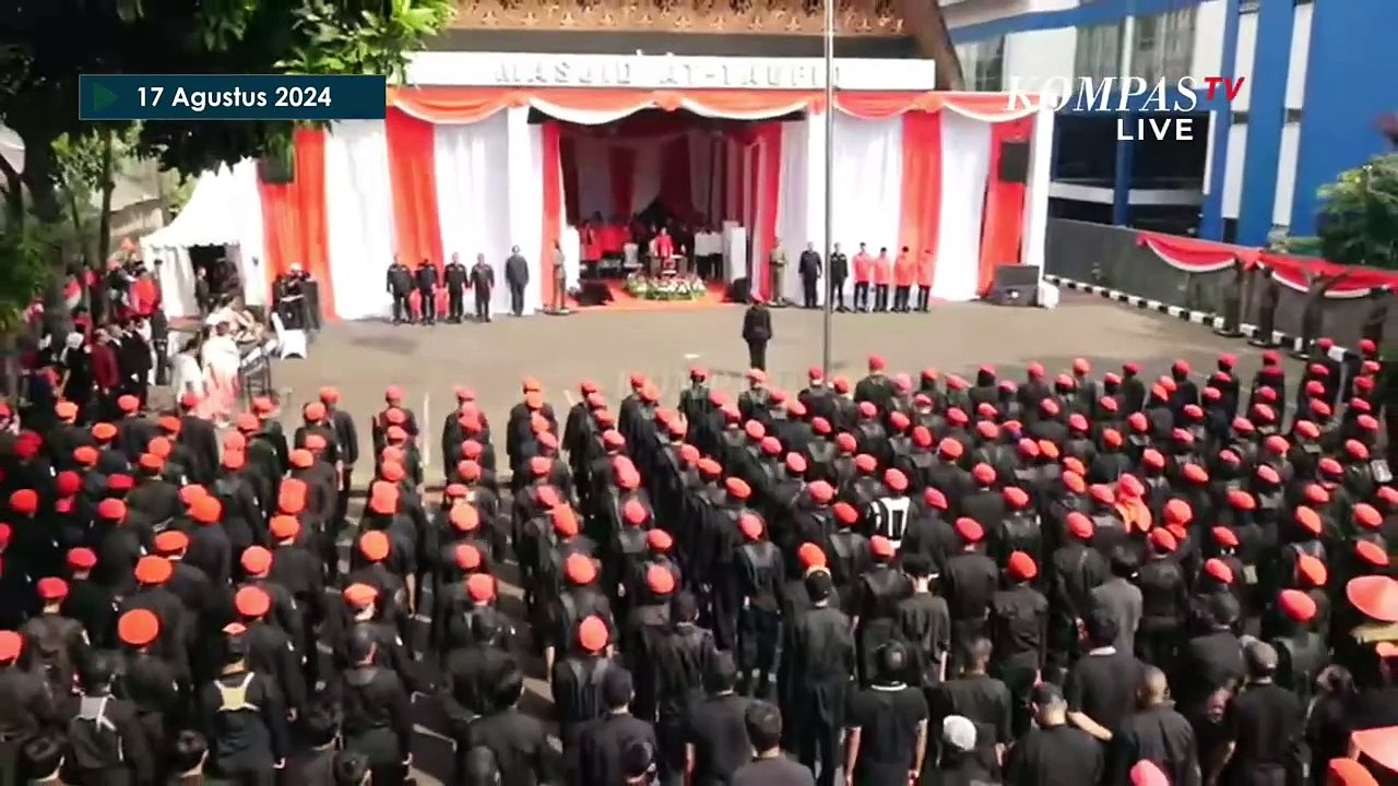 [FULL] Pidato Megawati Soekarnoputri Saat Pimpin Upacara HUT ke-79 RI di Sekolah Partai DPP PDIP