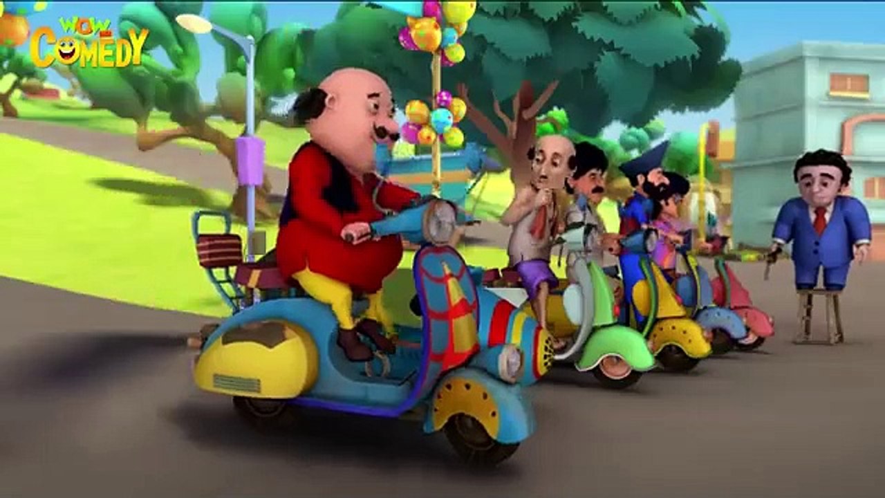 Motu Patlu और Scooter Race _ Motu Patlu _ Hindi Cartoon _ Comedy Express _ Wow Kidz Comedy _ #spot