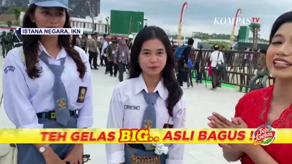 Rayakan HUT ke-79 RI, Bagaimana Antusiasme Para Siswa Ikuti Upacara Perdana di IKN?