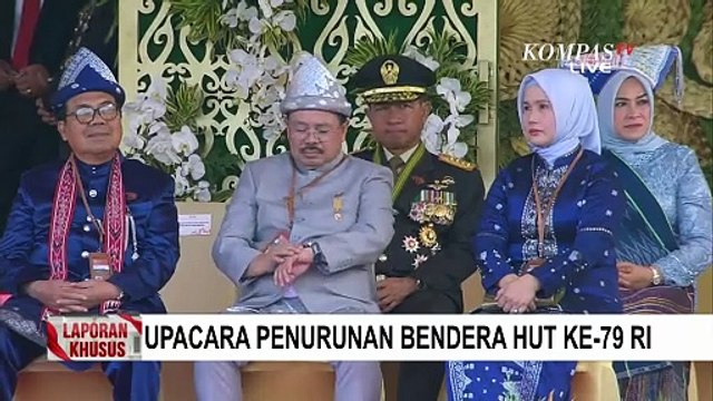 Detik-Detik Jelang Upacara Penurunan Bendera HUT ke-79 RI di IKN