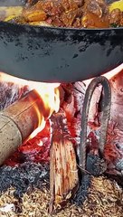 Delicious food cooking