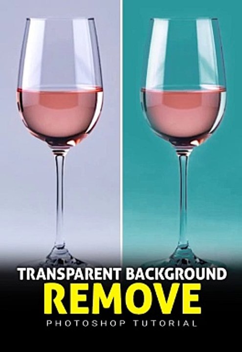 How to Remove Transparent Glass Background Easily in photoshop Tutorial 2024