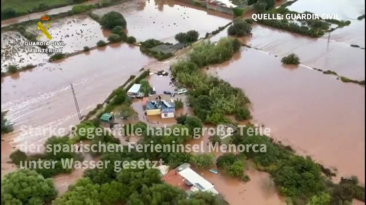 Verheerende Überschwemmungen auf Ferieninsel Menorca