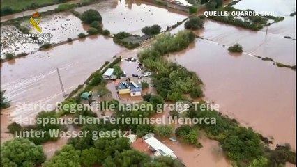 Verheerende Überschwemmungen auf Ferieninsel Menorca