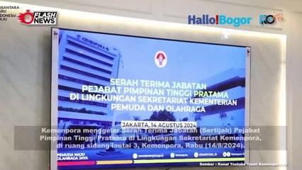 Sertijab Kemenpora: Penyerahan Jabatan Pejabat Pimpinan Tinggi Pratama