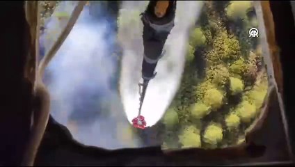 İzmir'de orman yangınlarına müdahale sürüyor!