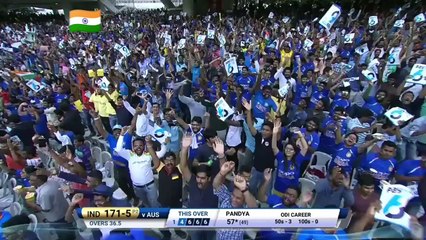 DHONI and PANDYA SAVES INDIA  INDIA VS AUSTRALIA ODI 2017
