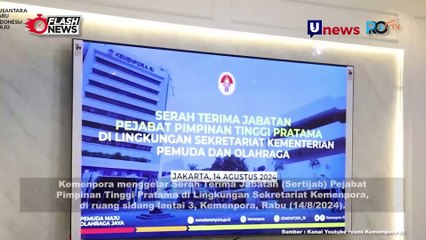 Serah Terima Jabatan Pejabat Pimpinan Tinggi Pratama di Lingkungan Sekretariat Kemenpora