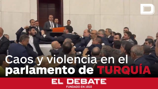 Una pelea a puñetazos en el Parlamento de Turquía acaba con varios diputados heridos