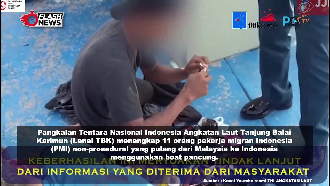 TNI AL Berhasil Amankan 11 PMI Non Prosedural di Pesisir Pantai Kakeng