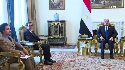الرئيس عبد الفتاح السيسي يستقبل وزير الخارجية الفرنسي