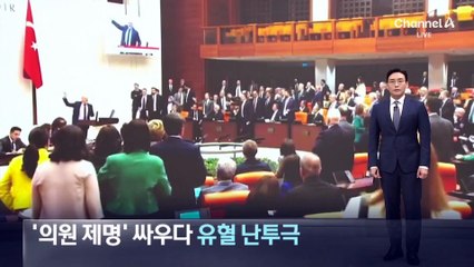 튀르키예 의회서 ‘의원 제명’ 싸우다 유혈 난투극