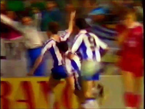 Espanol v Bayer Leverkusen UEFA Cup Final 1st Leg 04-05-1988