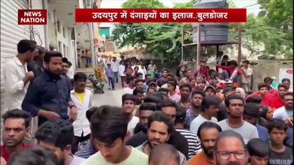 उदयपुर में चाकूबाजी के आरोपी पर एक्शन