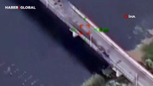 Ukrayna'nın Rusya’nın Kursk bölgesindeki köprüyü havaya uçurduğu anlar