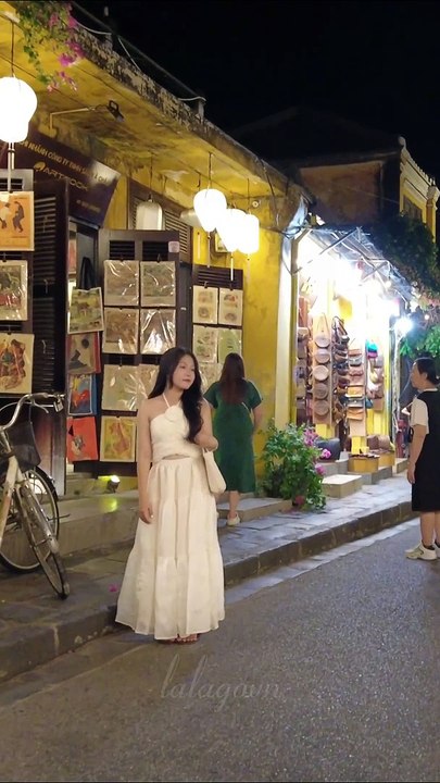 Walk in night summer 