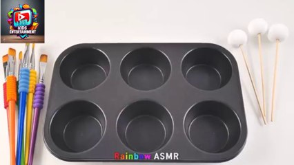Satisfying Video l How to make Rainbow Candy Sweets and Reflexive Balls into Playdoh Cutting ASMR