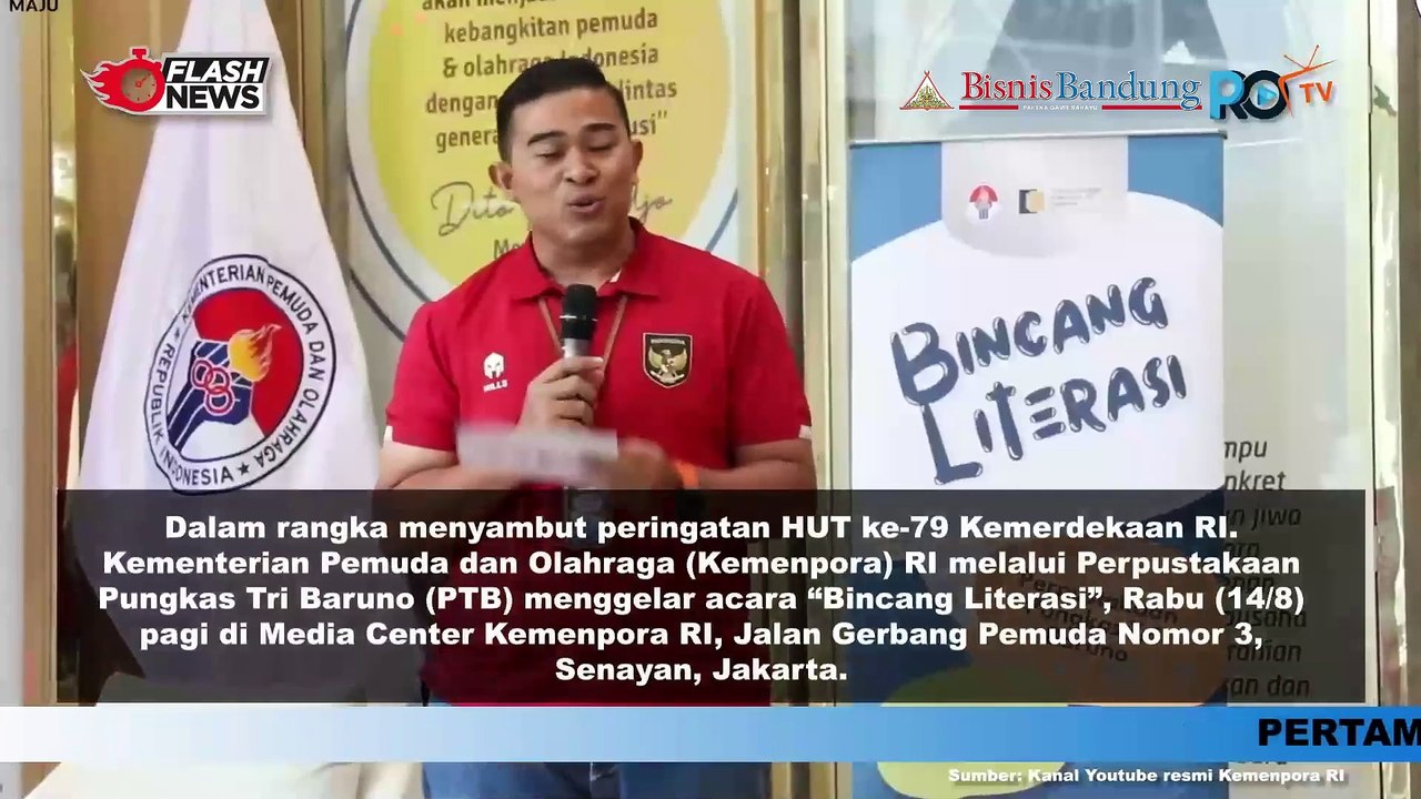 Kemenpora Gelar Bincang Literasi Sambut HUT Kemerdekaan Ke-79 RI