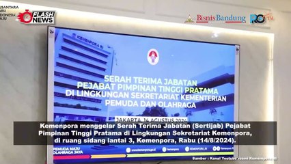Serah Terima Jabatan (Sertijab) Pejabat Pimpinan Tinggi Pratama di Lingkungan Sekretariat Kemenpora