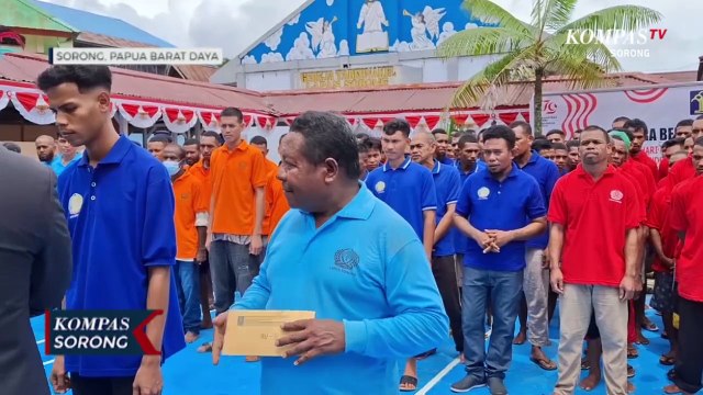 Tujuh Narapidana Lapas Sorong Bebas Murni di HUT Kemerdekaan RI