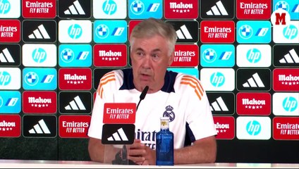 Carlo Ancelotti habla en rueda de prensa antes de enfrentarse al Mallorca