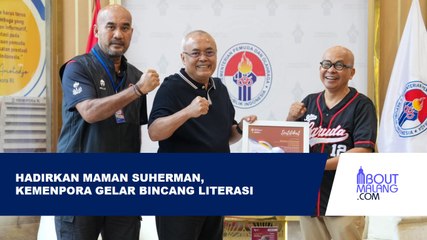 HADIRKAN MAMAN SUHERMAN, KEMENPORA SUKSES GELAR BINCANG LITERASI SAMBUT HUT KE-79 RI