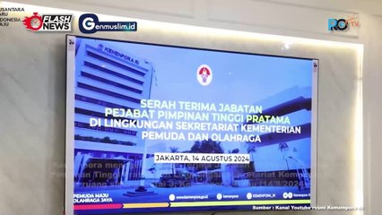 Serah Terima Jabatan (SERTIJAB) Pejabat Pimpinan Tinggi Pratama di Lingkungan Sekretariat Kemenpora