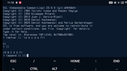 Common Lisp: APPEND vs NCONC demo