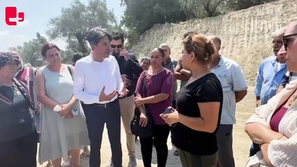 Depremzede Çiğdem Arslan sekiz zeytin ağacı için direniyor... 'Buradan çıkarsam yaşayamam'