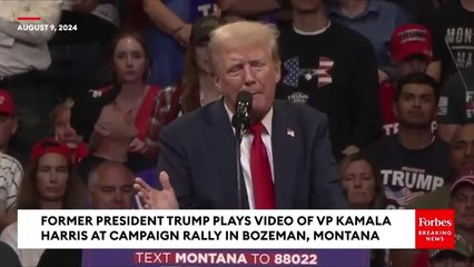 .Trump plays viral Gaffe supercut of kamala Harris