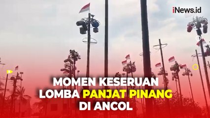 400 Peserta Ramaikan Lomba Panjat Pinang di Ancol, Beragam Hadiah Disediakan