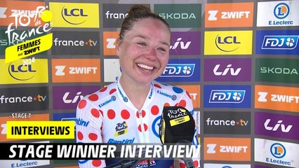 Post-race interview - Stage 7 - Tour de France Femmes avec Zwift 2024