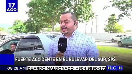 ¡Leñazo! Conductor de sedán herido tras impactar atrás de "rapidito" en bulevar de SPS